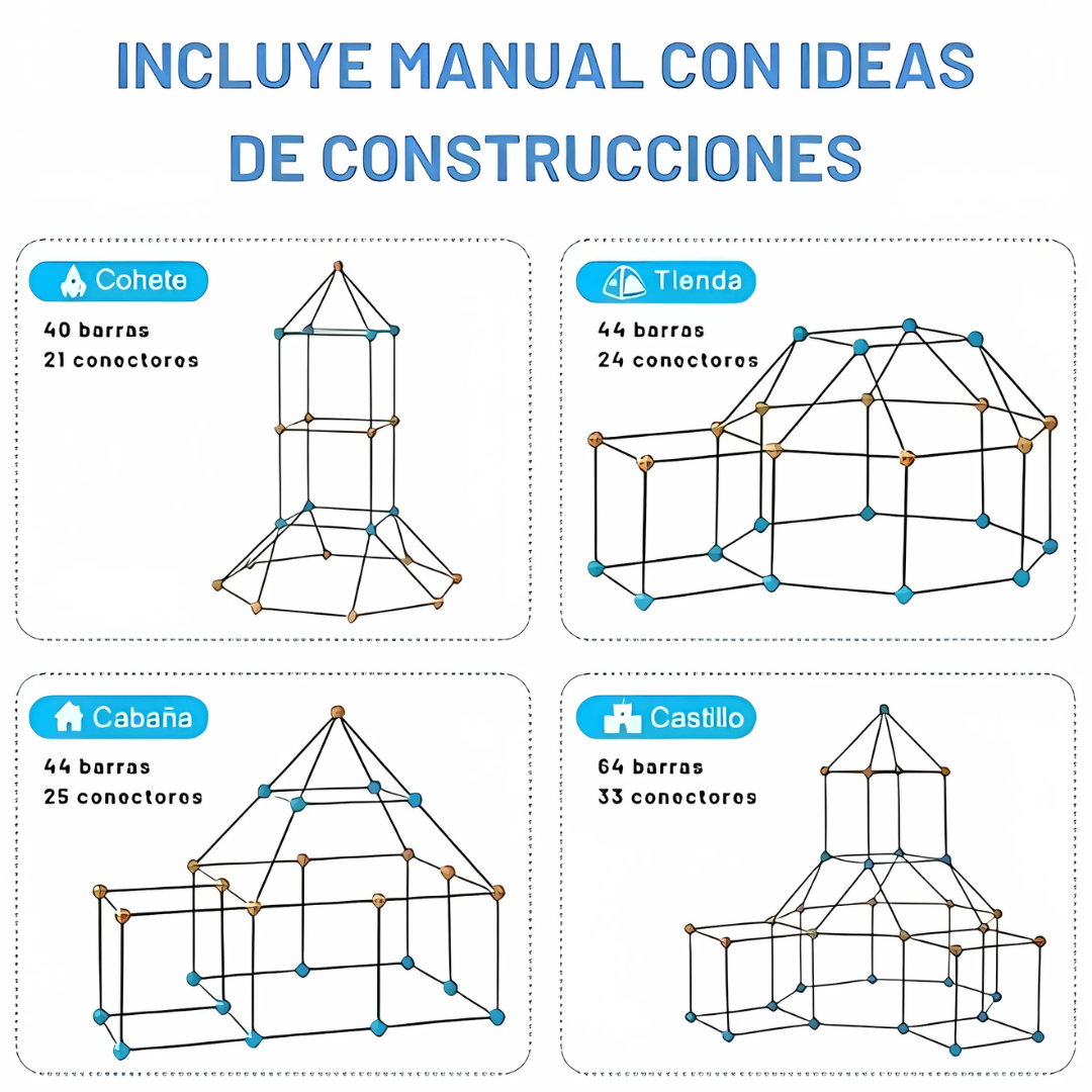 Kit de Construcción de Fortalezas + Lona