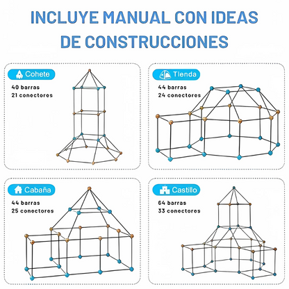 Kit de Construcción de Fortalezas + Lona