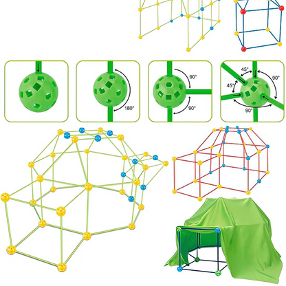 Kit de Construcción de Fortalezas + Lona